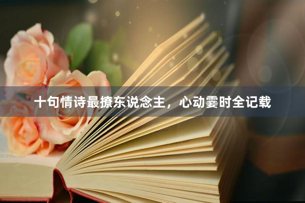 十句情诗最撩东说念主，心动霎时全记载